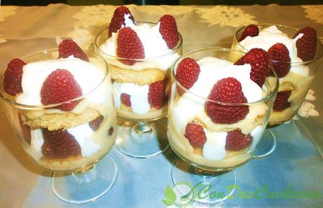 Copa de frambuesas, crema y yogur griego OLYMPUS DIGITAL CAMERA