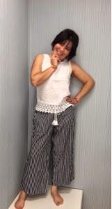 Rayas Blancas con Flores Rayas Blancas con Flores