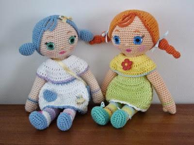 Muñecas al Crochet en la técnica Amigurumi