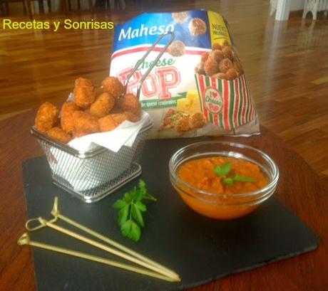 CHEESE POPS CON SALSA DE TOMATES SECOS