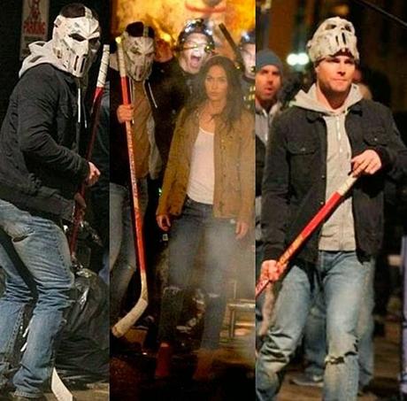 Dos nuevas imagenes de Stephen Amell y Megan Fox en el set de TORTUGAS NINJA 2