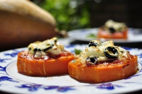 Pizzetas de calabaza. (#ColorYSabor) pizzetas-de-calabaza-