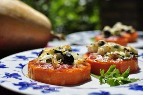 Pizzetas de calabaza. (#ColorYSabor) pizzetas-de-calabaza-