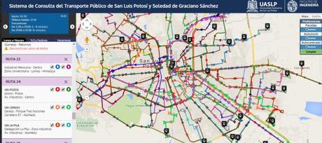 Rutas de Camión SLP