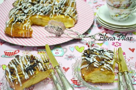 Pastelitos daneses de nueces pecanas y canela Pastelitos daneses de nueces pecanas y canela