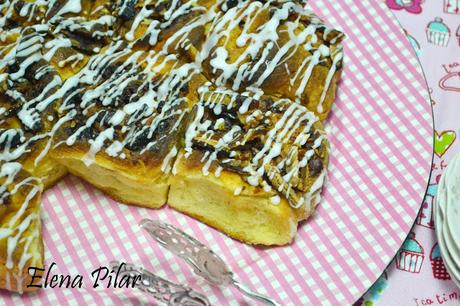 Pastelitos daneses de nueces pecanas y canela Pastelitos daneses de nueces pecanas y canela
