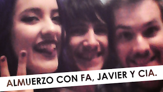 Booktube: Almuerzo junto a Fa y Javier Ruescas Booktube: Almuerzo junto a Fa y Javier Ruescas