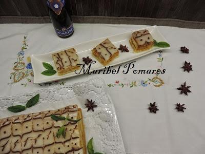 Milhojas francesa. Milhojas francesa.