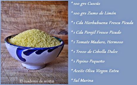 Tabulé, Receta T A B U L É