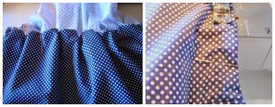 Cómo hacer una ranita de verano para niña La goma ya por dentro ya dispuesta para ser cosida