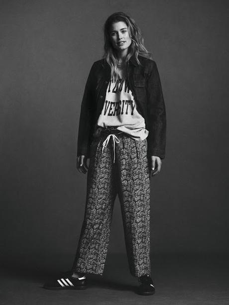 Doutzen Kroes luce looks casual para Twin Magazine