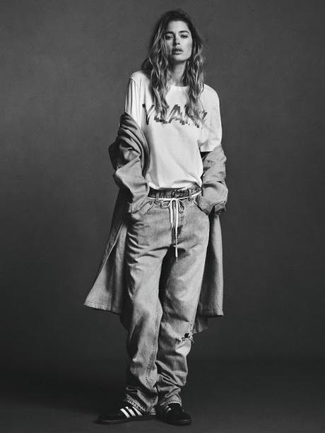 Doutzen Kroes luce looks casual para Twin Magazine