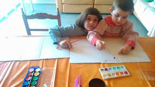 Pintando a mi familia ambientada en Peppa Pig Pintando a mi familia ambientada en Peppa Pig