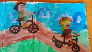 Pintando a mi familia ambientada en Peppa Pig Pintando a mi familia ambientada en Peppa Pig