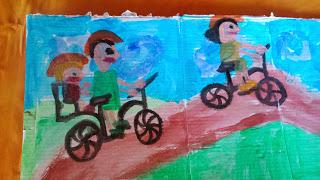 Pintando a mi familia ambientada en Peppa Pig Pintando a mi familia ambientada en Peppa Pig