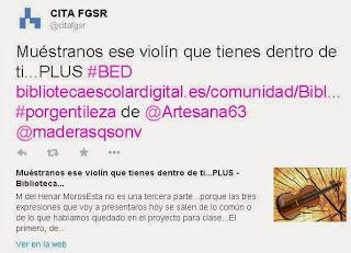 Maderas que son violines. Tercera parte.