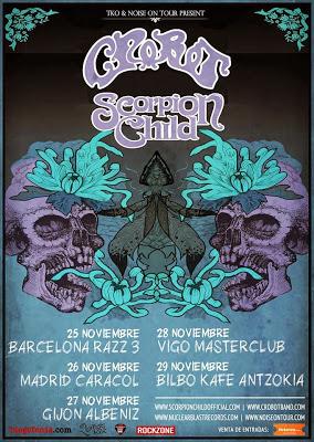 SCORPION CHILD + CROBOT en España JODER! SCORPION CHILD + CROBOT en España JODER!