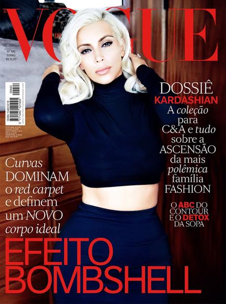 Kim Kardashian aterriza en Vogue Brasil