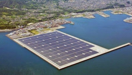 Primera Central de Energía Solar Fotovoltaica Flotante en Japón Central Fotovoltaica Flotante Japon