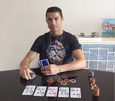 Cristiano Ronaldo, ahora jugador de póker