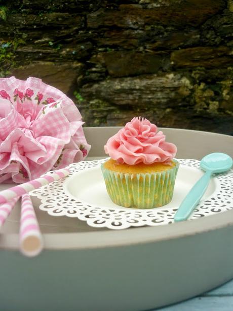 Cupcakes de limón y fresa Cupcakes de limón y fresa