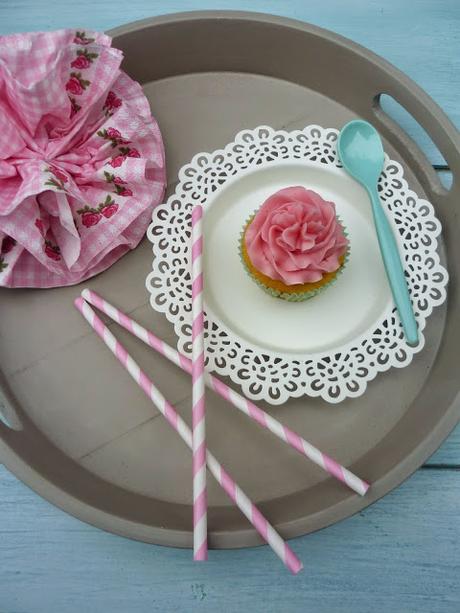 Cupcakes de limón y fresa Cupcakes de limón y fresa