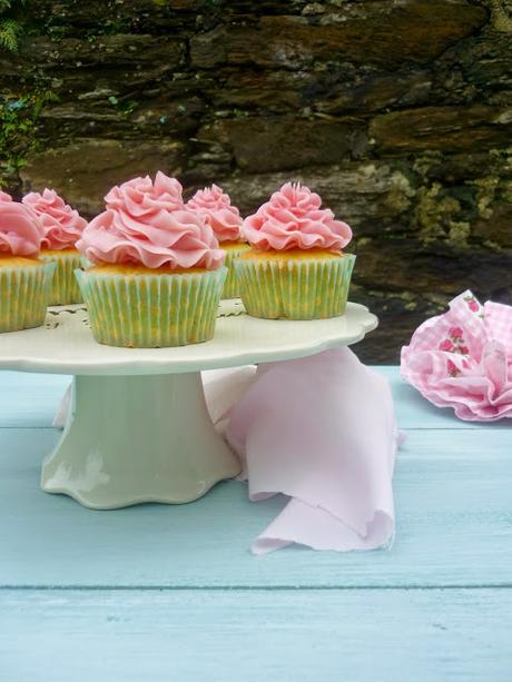 Cupcakes de limón y fresa Cupcakes de limón y fresa