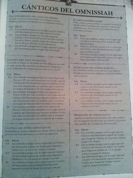 Imagenes del codex Culto Mechanicus en español y alemán Imagenes del codex Culto Mechanicus en español y alemán