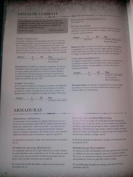 Imagenes del codex Culto Mechanicus en español y alemán Imagenes del codex Culto Mechanicus en español y alemán