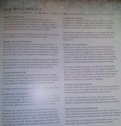 Imagenes del codex Culto Mechanicus en español y alemán Imagenes del codex Culto Mechanicus en español y alemán