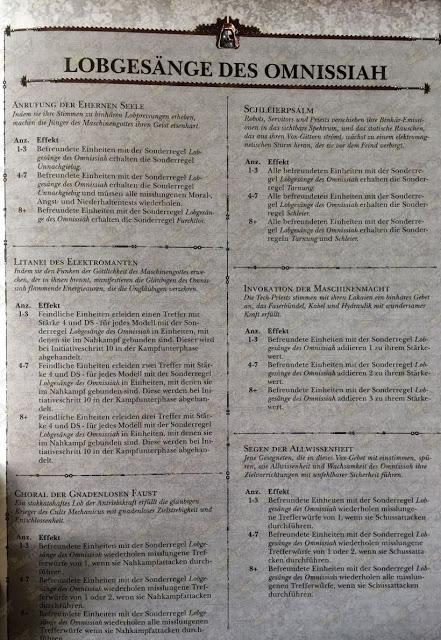 Imagenes del codex Culto Mechanicus en español y alemán Imagenes del codex Culto Mechanicus en español y alemán