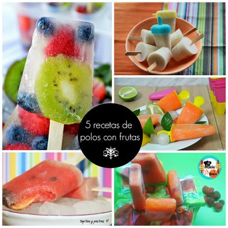 5 recetas de polos helados con mucha fruta