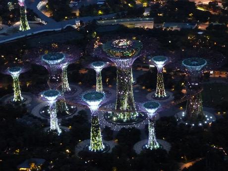 Árboles inteligentes del Gardens by the bay