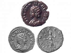 Monedas de la época de la reina Zenobia