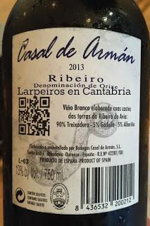 Vino Blanco Casal de Armán 2013: No nos cansamos de él Vino Blanco Casal de Armán 2013: No nos cansamos de él