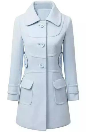 Abrigos y chaquetas con Sheinside AZUL BEBE BOLSILLOS 31,44