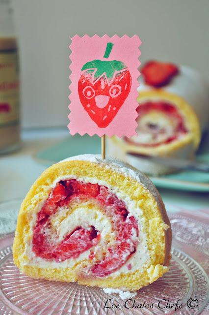 Mascarpone & Strawberry Swiss Roll Mascarpone & Strawberry Swiss Roll