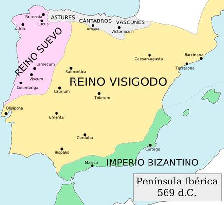mapa reino visigodo mapa reino visigodo