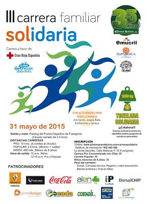 III Carrera Familiar Solidaria Fuengirola 2015, Domingo 31 de Mayo