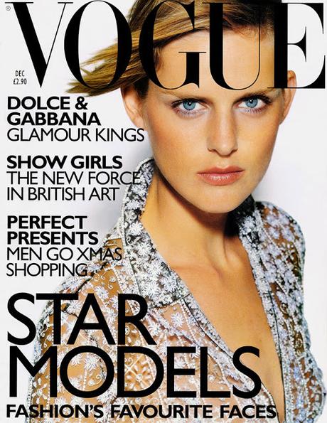 Stella Tennant posa para la portada de Vogue UK flashback stella tennant