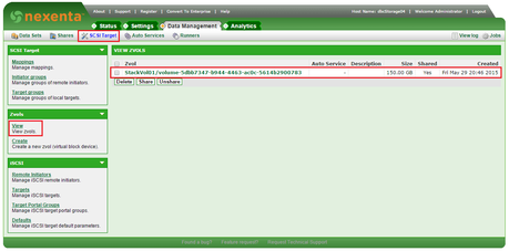 Cómo usar Cinder y Nexenta en un entorno OpenStack Nexenta zvols cinde por DBigCloud