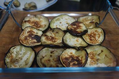 Lasaña de berenjena, jamón york y queso Lasaña de berenjena, jamón york y queso