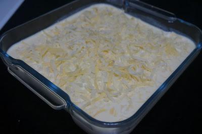 Lasaña de berenjena, jamón york y queso Lasaña de berenjena, jamón york y queso