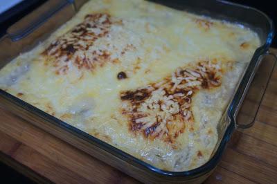 Lasaña de berenjena, jamón york y queso Lasaña de berenjena, jamón york y queso