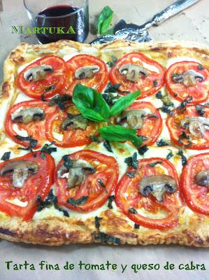 Tarta Fina De Tomate Y Queso De Cabra Tarta Fina De Tomate Y Queso De Cabra
