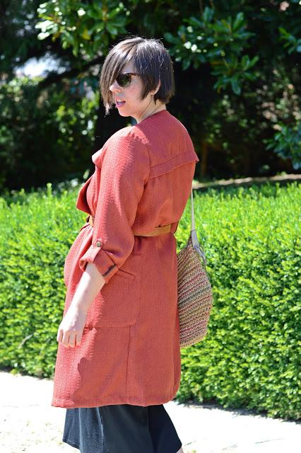 CHAQUETA COLOR TEJA CHAQUETA COLOR TEJA