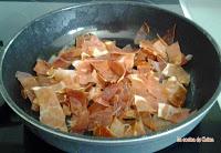 Berenjenas a la crema con gambas y jamón. Berenjenas a la crema con gambas y jamón.