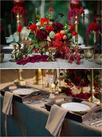 Sólo para princesas. rusticredandgoldtabledecor