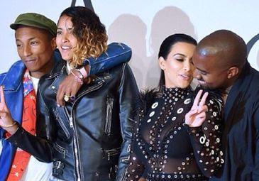 Pharrell Williams salva a Kim Kardashian , de morir quemada Pharrell Williams salva a Kim Kardashian , de morir quemada