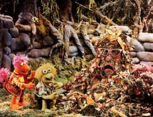 La montaña de Basura está harta Fotograma de la serie Fraggle Rock.